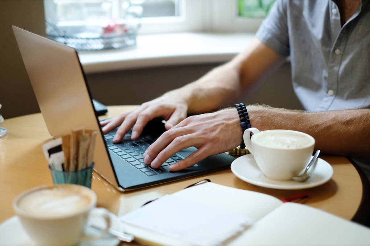 Reading insights on a laptop